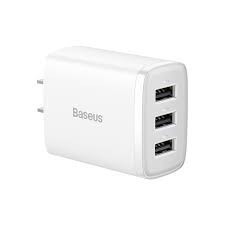 Сетевое зар. устр. Baseus Compact 17W 3USB (CCXJ020102) белое